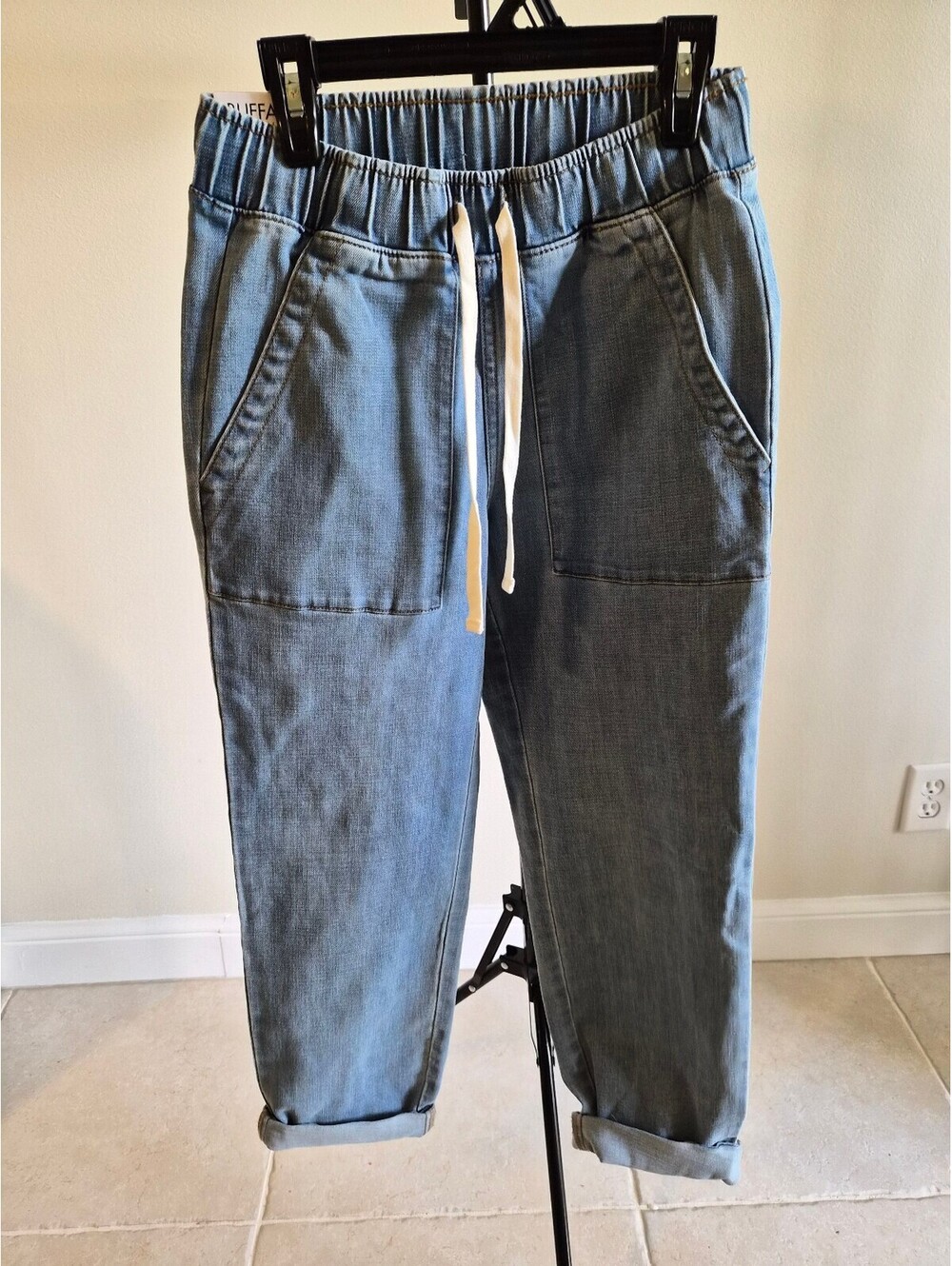 Buffalo David Bitton Women's Light Blue Jogger Pants XS 0149